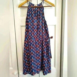 Pixley Sailboat print mini sundress | Size Small